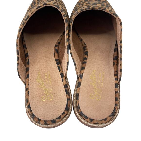 Seychelles Leopard Print Mule Slides Size 8.5 Festival Western Rodeo - Picture 6 of 10